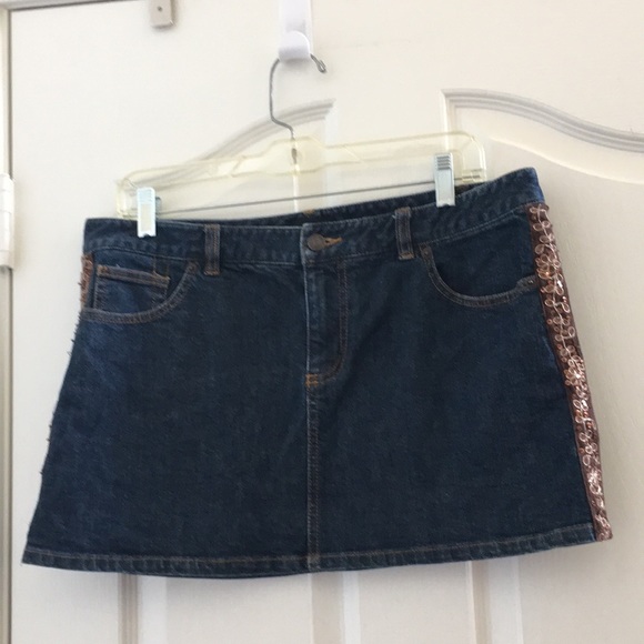 FINAL MARKDOWN The limited denim mini skirt 10 - Picture 1 of 5